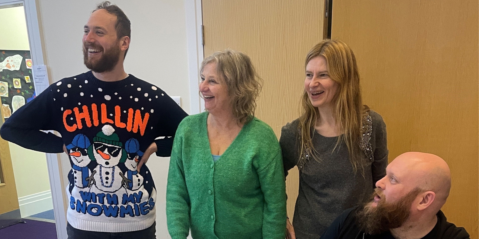 hoot staff members laughing